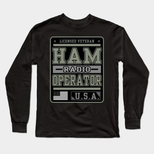 Licensed American Ham Radio Operator Long Sleeve T-Shirt